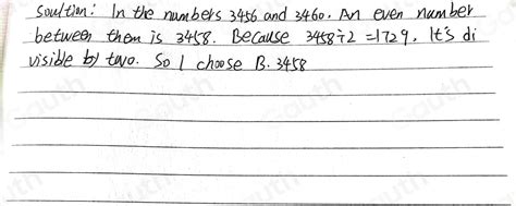 Solved: 2. Ako ay even number na nasa pagitan ng 3456 at.
